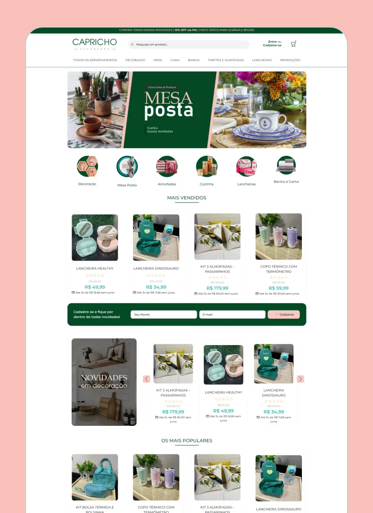 Capricho Decoração - E-commerce